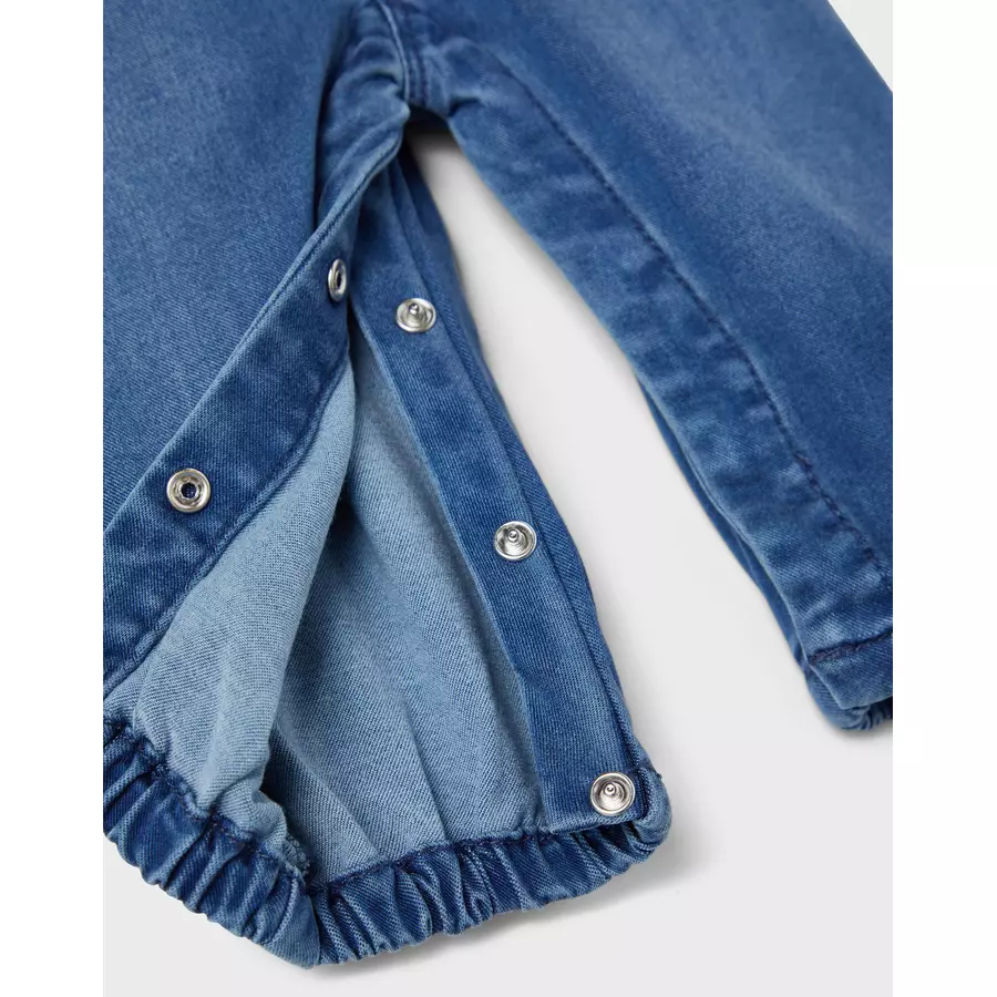 name it Latzhose Nbfatoras Medium Blue Denim