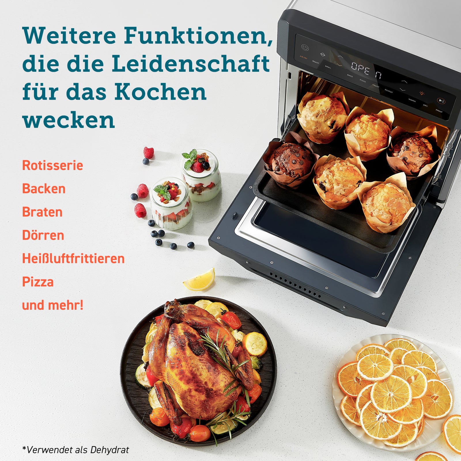 COSORI 12-Liter Heißluftfritteuse Backofen