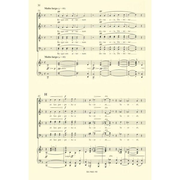 Bärenreiter Fauré Messe de Requiem