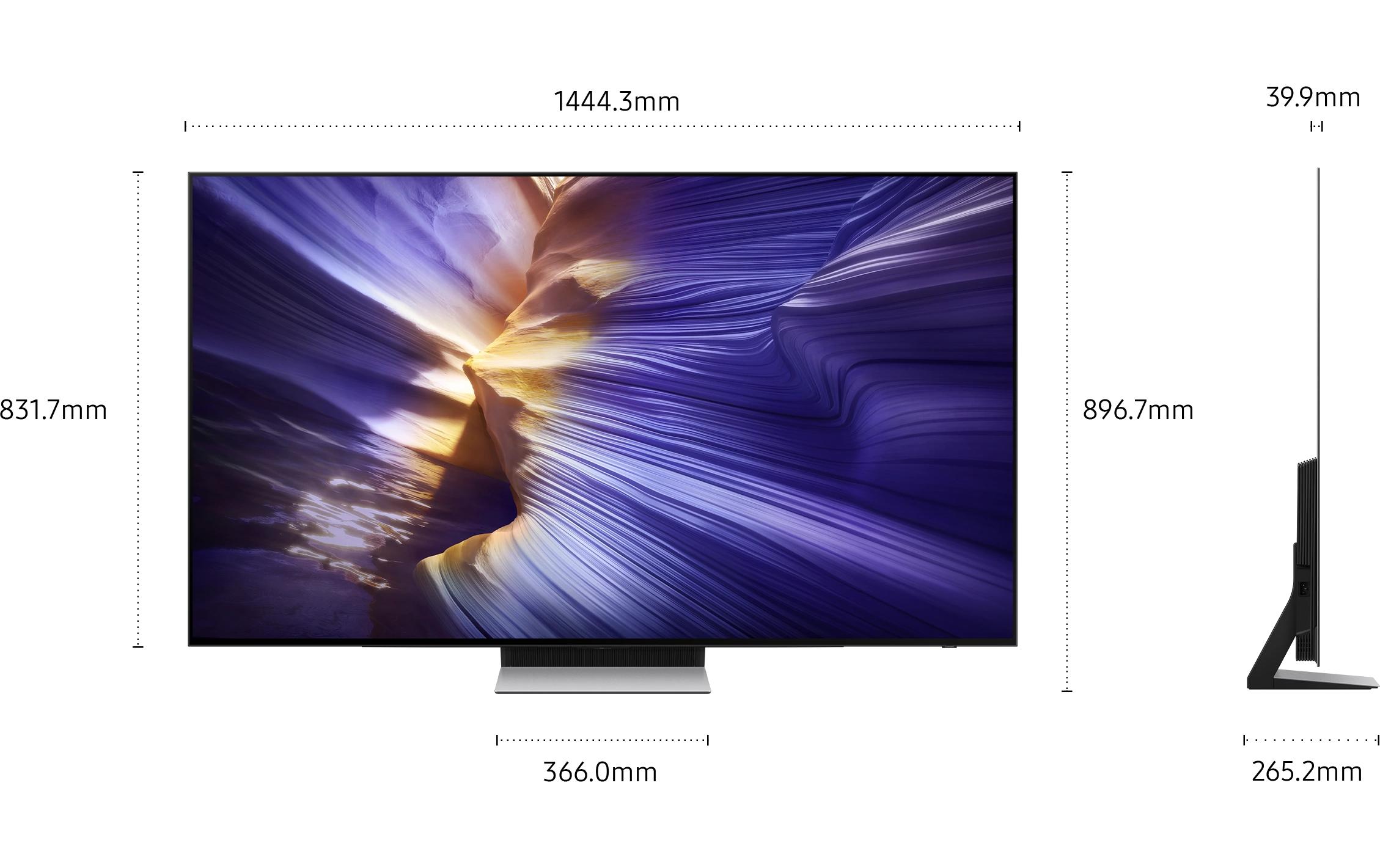 TV QE65S90F 65'' S90F OLED 4K AI TV, 2025<br>120 Hz (Up to 144 Hz), 4K (3.840 x 2.160), NQ4 AI Gen3 Processor, 40W 2.1CH