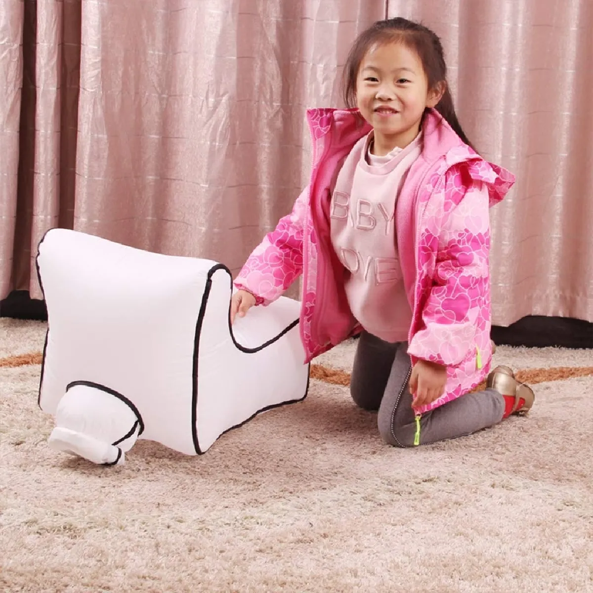 Mini siège gonflable baby Wewoo Gris