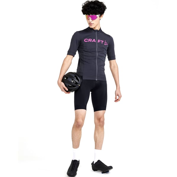 Maillot vélo CRAFT ESSENCE JERSEY ASHPALT-ROXO