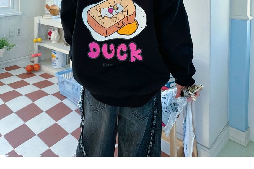 SeoulPop - Losse sweatshirt met eendenprint