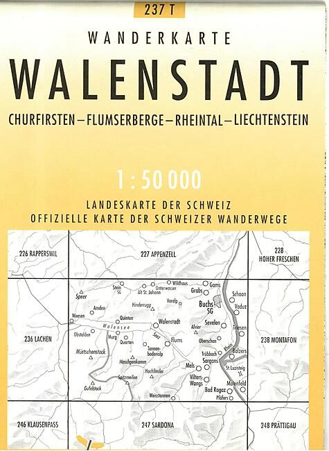 BUNDESAMT - 237T WALENSTADT ECHELLE 1 50 000