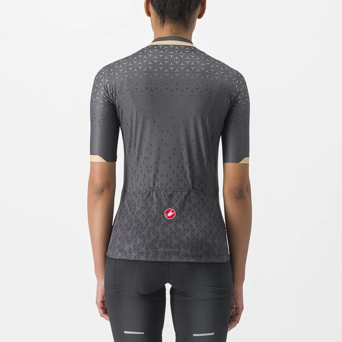 Castelli Pezzi kortærmet cykeltrøje Dark Gray dame