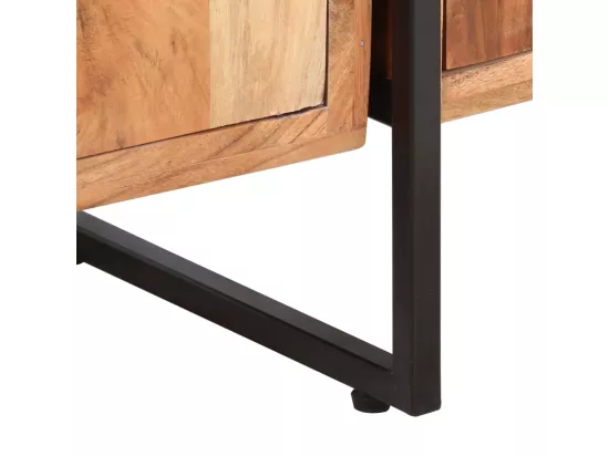 Bibliothèque à 4 niveaux 124x30x180 cm Bois d'acacia massif