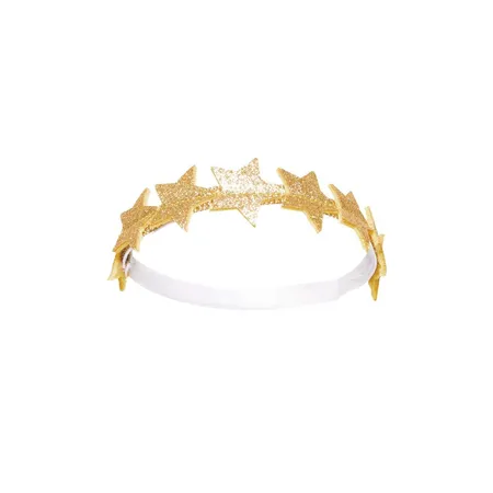 Heless 1152 - Kleid für Puppen im Design Schutzengel, mit goldenen Flügeln und Sternen-Haarband