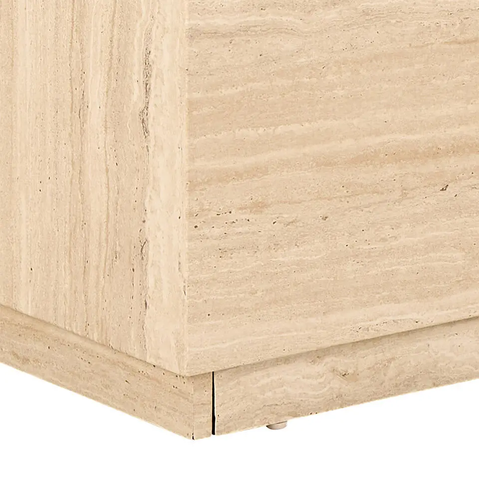 Salontafel Travertinlook - Set van 2 - 100x60x42cm - Lima