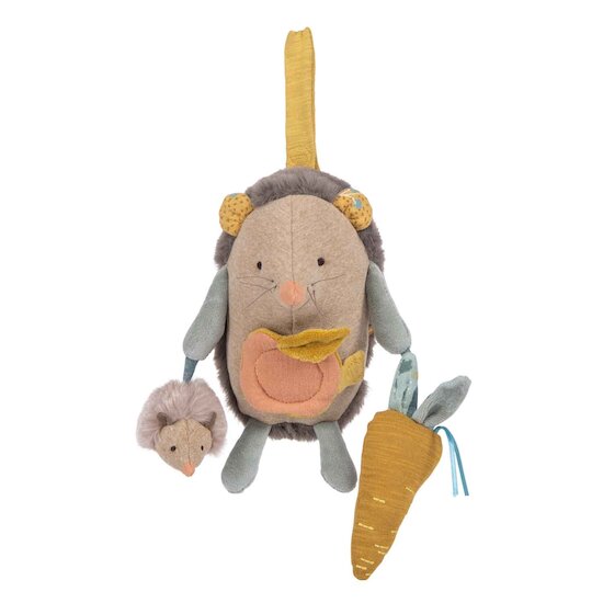 Trois petits lapins Hérisson d'activités à suspendre   de               Moulin Roty