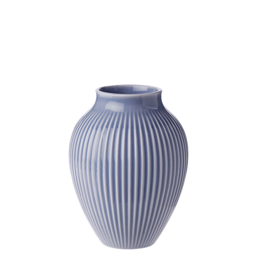 Knabstrup Riflet Vase, Lavendelblå