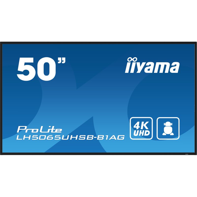 iiyama LH5065UHSB-B1AG Écran d'affichage dynamique Écran plat de signalisation numérique 125,7 cm (49.5