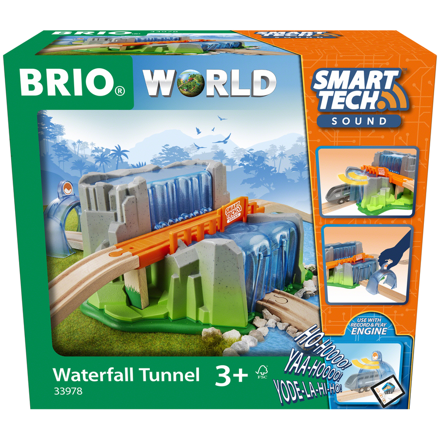 BRIO® WORLD Smart Tech Sound Wasserfall-Tunnel