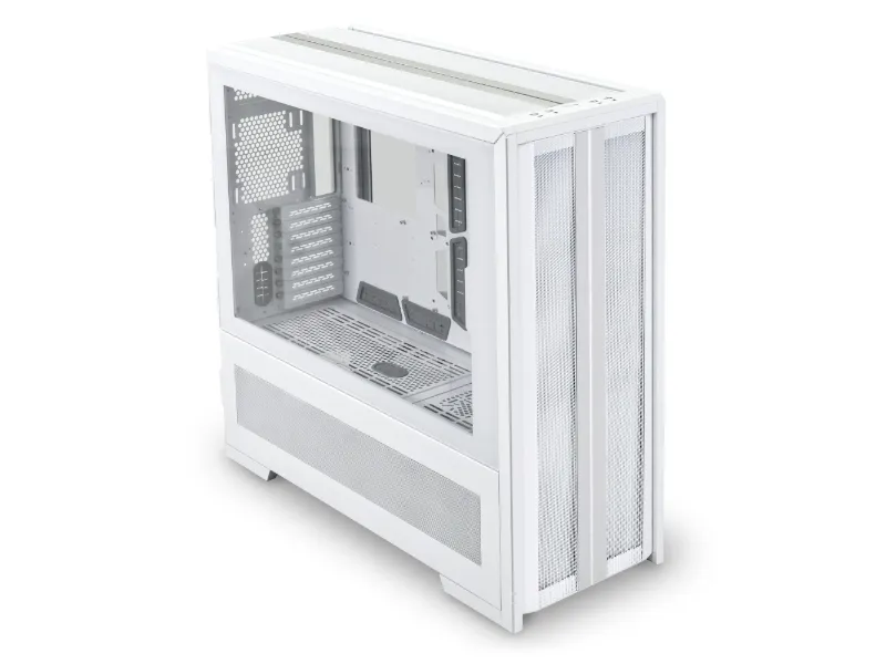 Lian Li V3000PW, Full Tower, PC, Hvid, ATX, EATX, EEB, micro ATX, Micro-ITX, Aluminium, Stål, Hærdet glas, 19,8 cm
