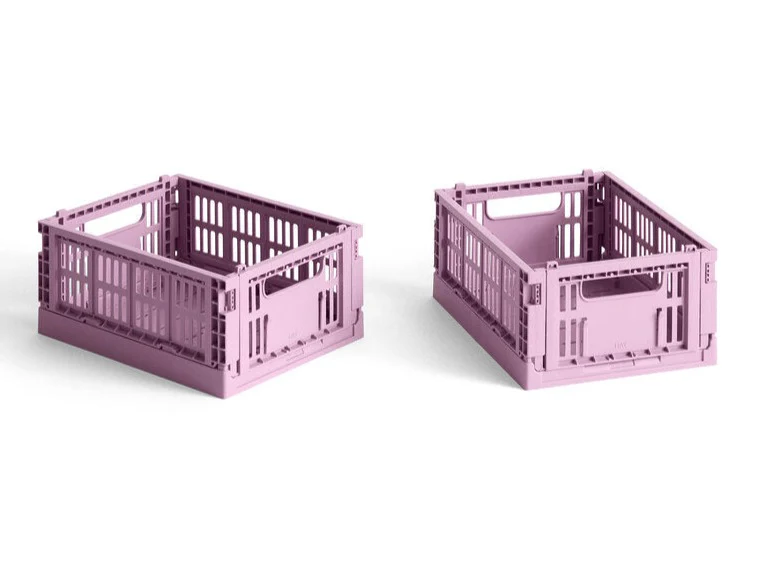 HAY  Colour Crate Mini kasse, 2 stk. - Dusty rose