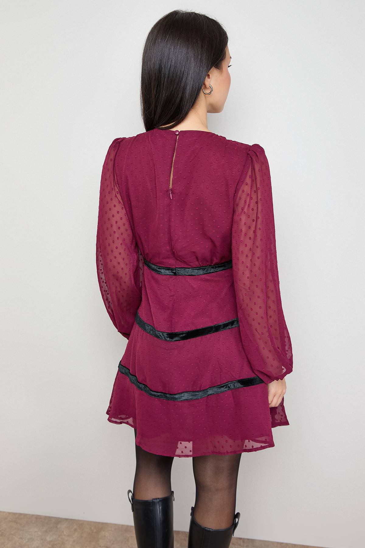 Oasis Robe Mini Évasée Contrastée Petite Taille