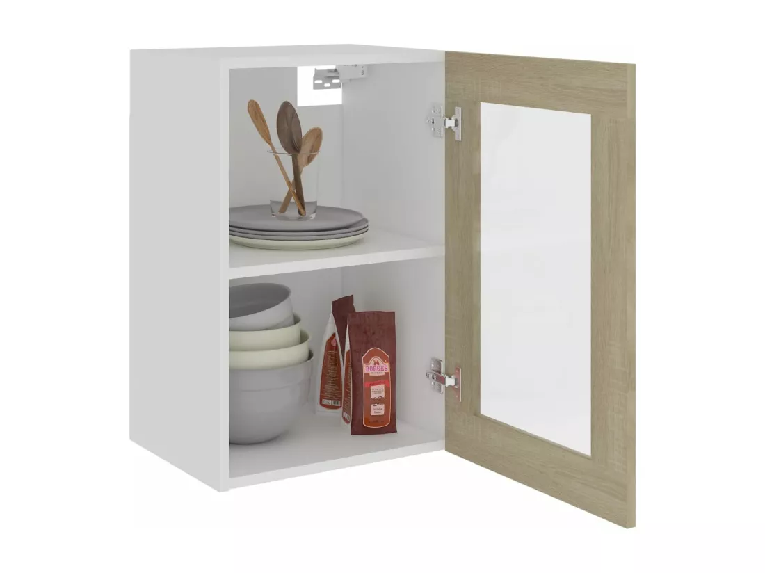 Armoire en verre suspendue 