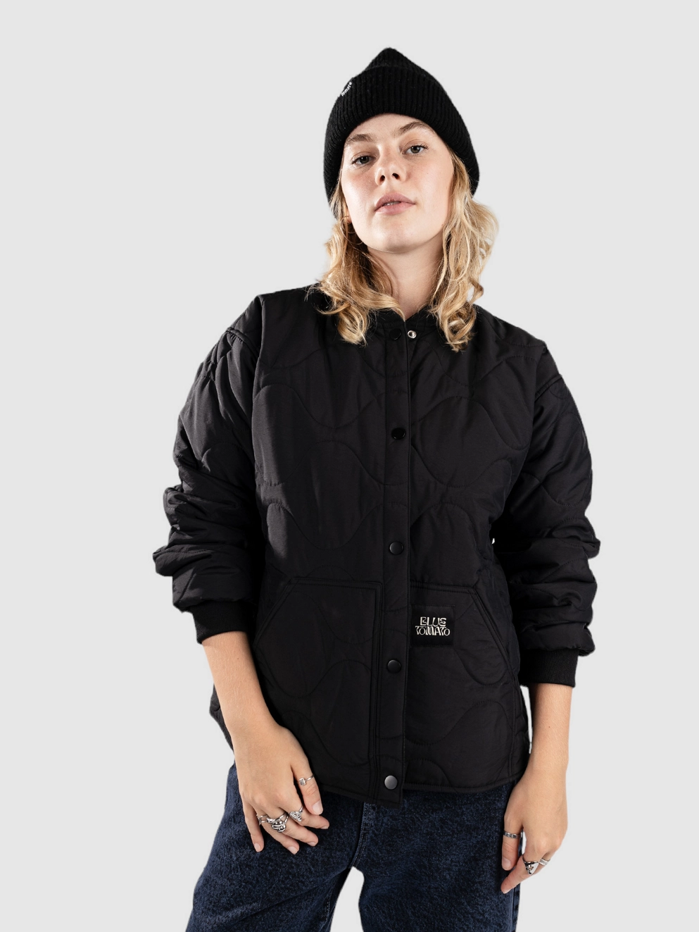 Blue Tomato Oversize Quilted Liner Jacket black