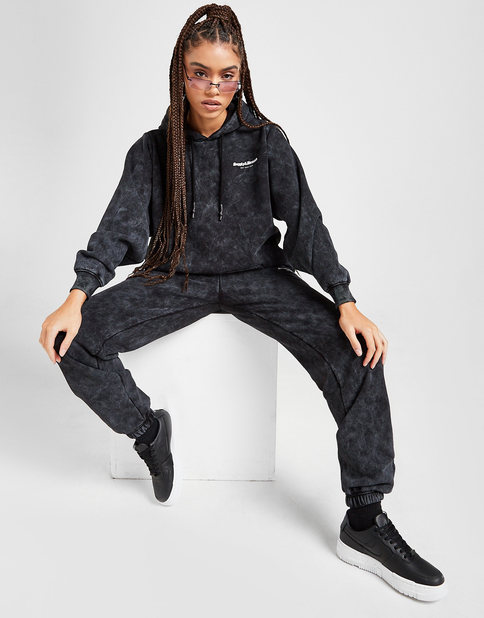 Supply & Demand Sweat à Capuche Washed Boyfriend Femme
