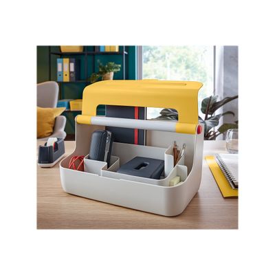 Leitz Cosy - Boîte de rangement organisateur de bureau - jaune - plastique ABS