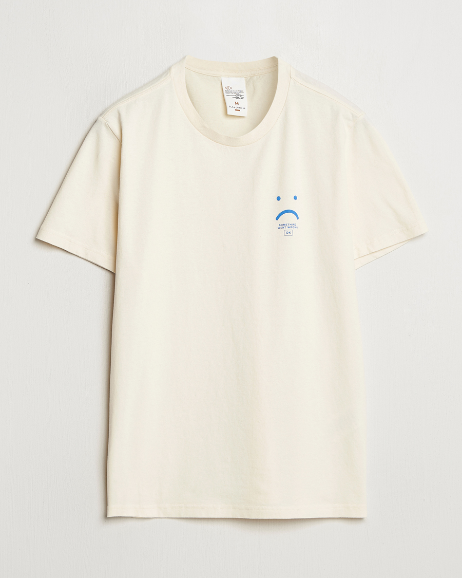 Nudie Jeans Roy Frown T-Shirt Ecru