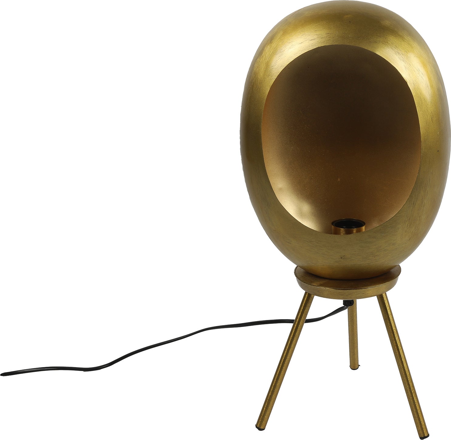 Countryfield vloerlamp op poten Eggy goud 13,5 x 24,5 x 52,5 cm