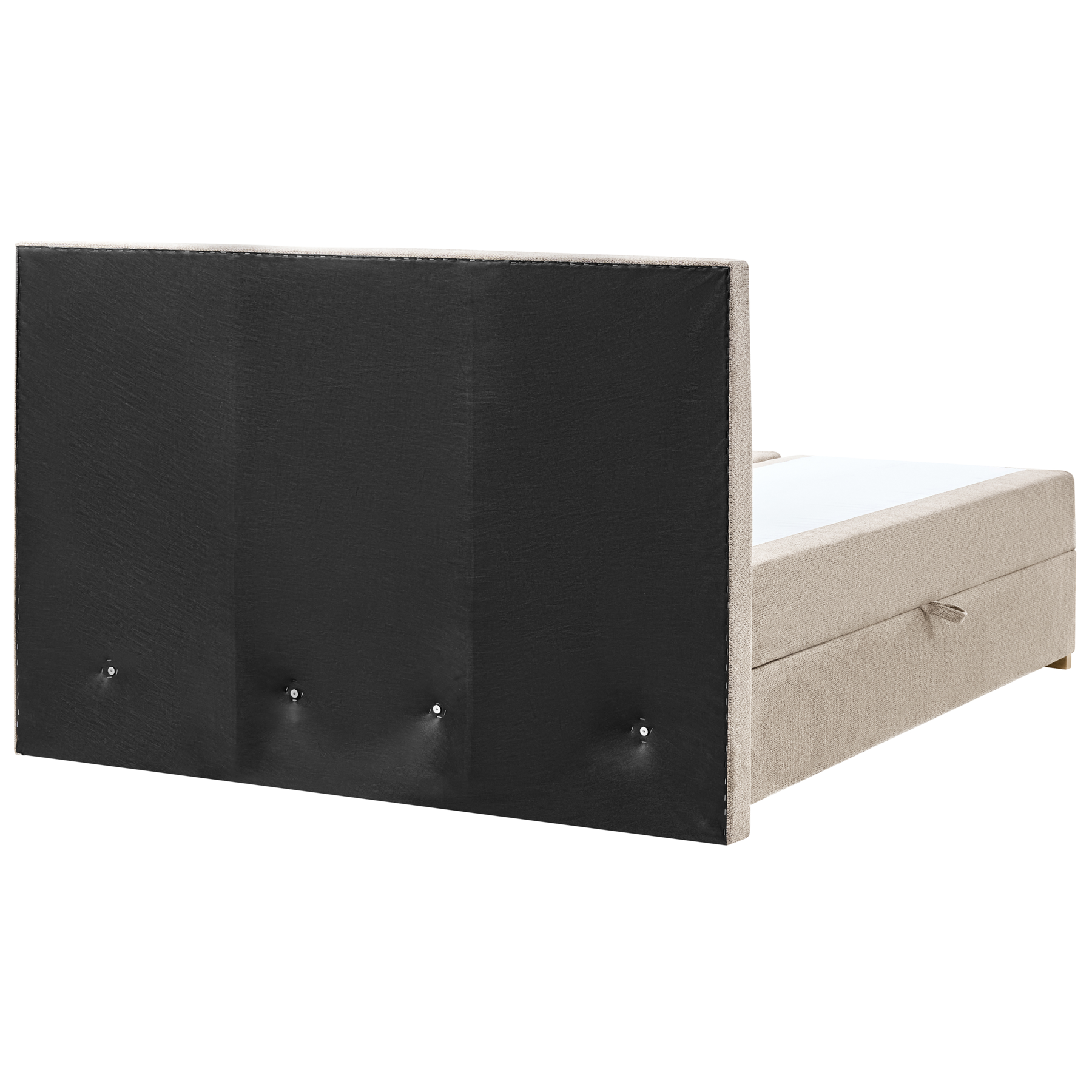 Beliani - MAJOR - Boxspring - Taupe - 160 x 200 cm - Stof