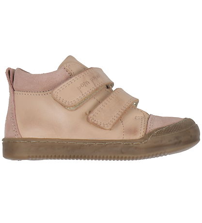 Pom Pom Schuhe - Sneakers Klettband - Alt Rose