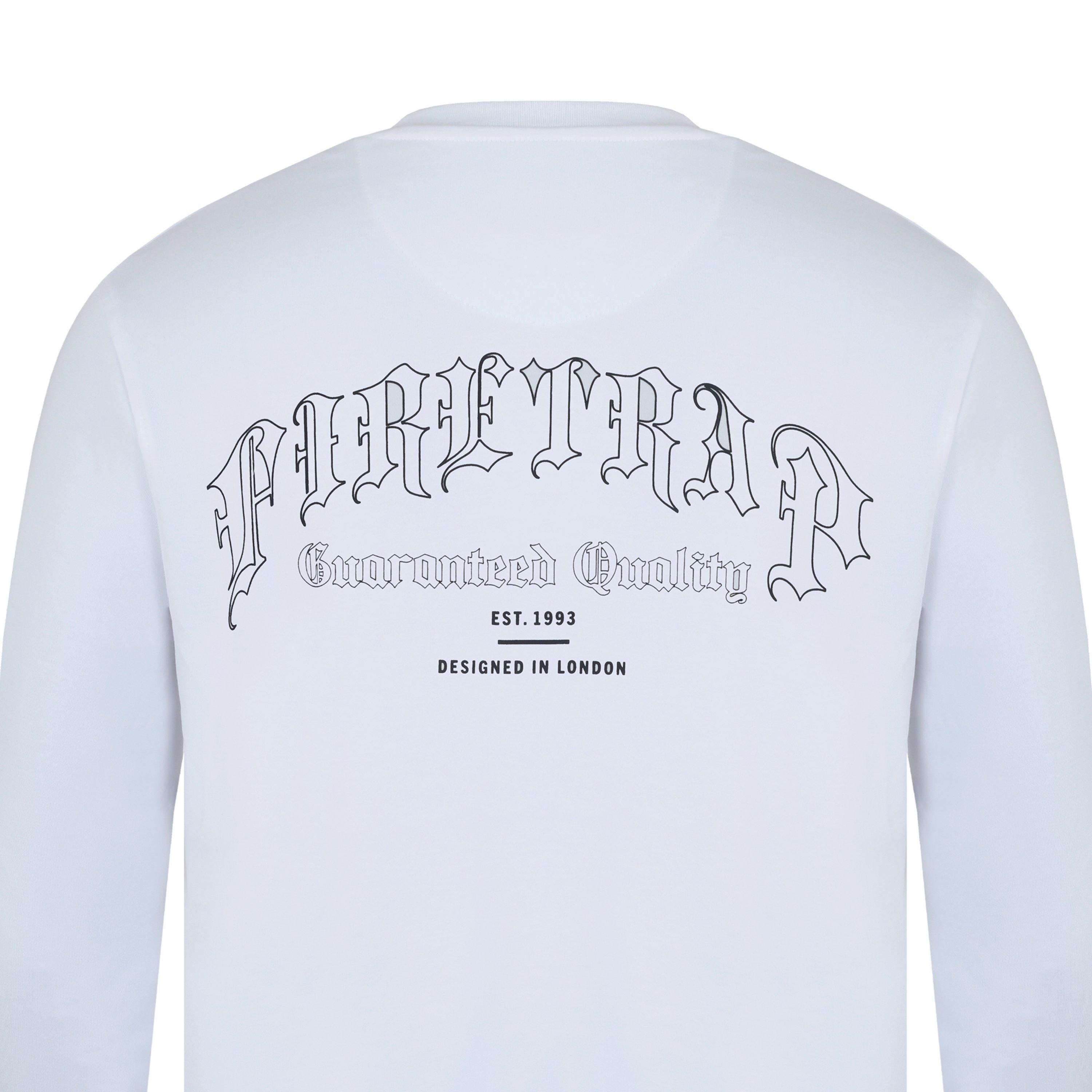 Firetrap Long Sleeve Garphic T Shirt Mens
