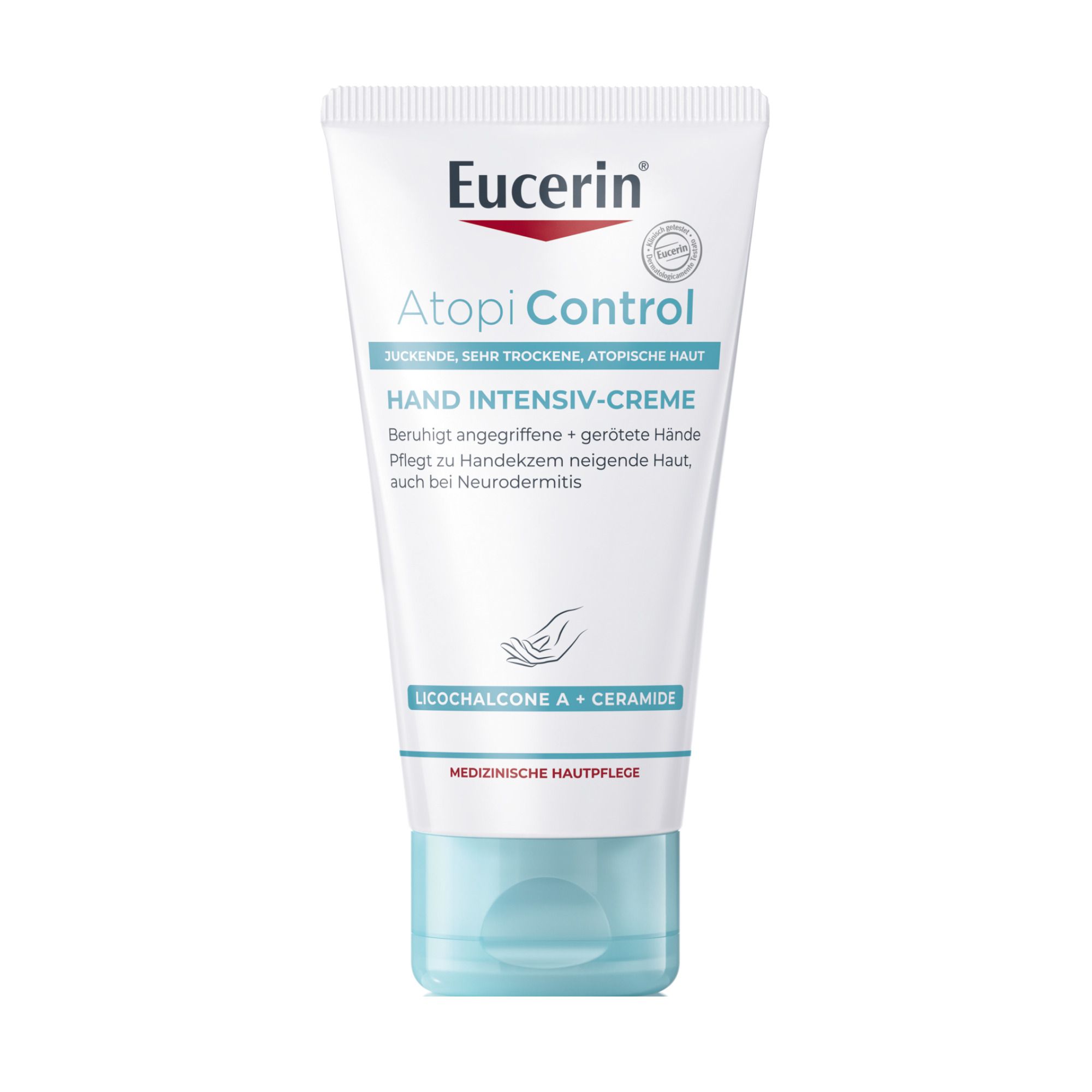 Eucerin® AtopiControl Hand Intensiv-Creme – Regenerierende Pflege für angegriffene & trockene Hände