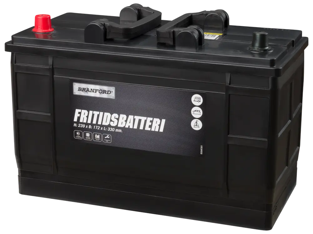 BRANFORD Fritidsbatteri 12V 110Ah (+v)