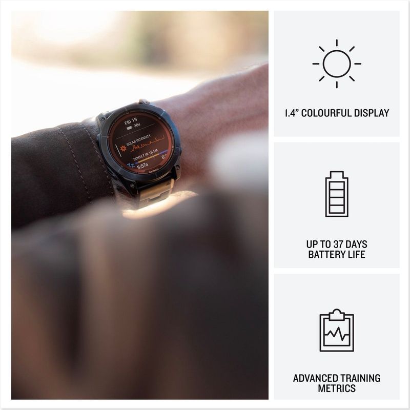 Garmin Fenix 7X Pro Solar Smartwatch 51mm Zwart