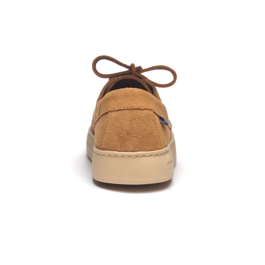 ADMIRAL SUEDE BEIGE CAMEL-Chaussures bateau pour homme en cuir suede