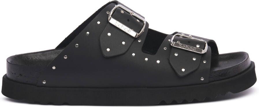 Scholl Beatriz Studs Sandalen Leer Vrouwen Zwart