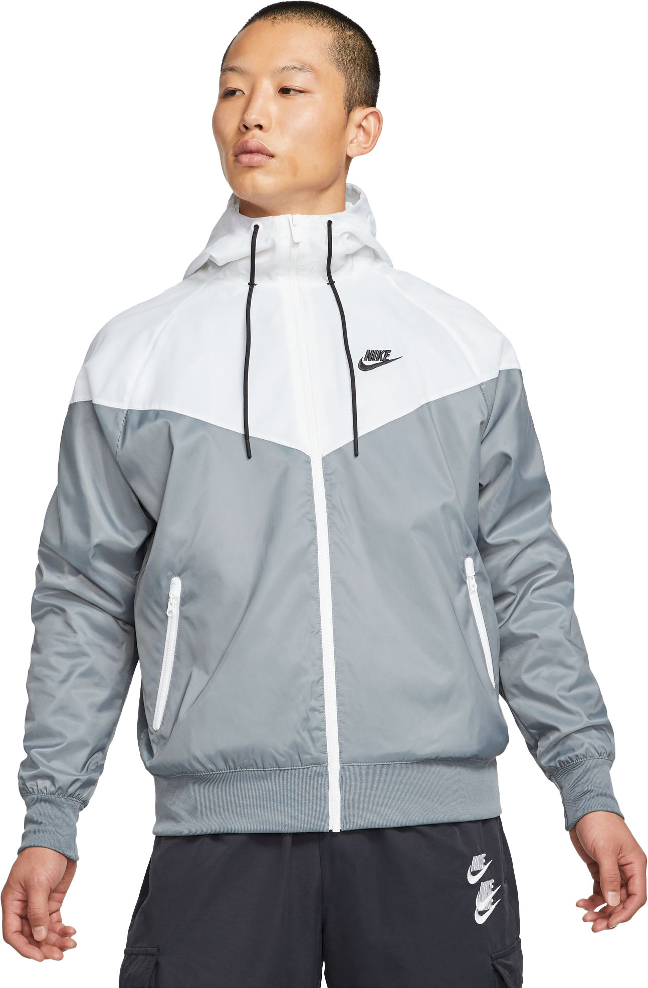 Sportswear Windrunner Hooded Jacket Herre 084/Smoke Grey/White/Smoke Grey/Black
