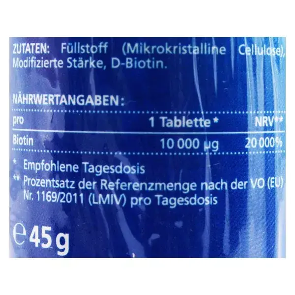 Vitamaze Biotina 10mg 180 comprimidos