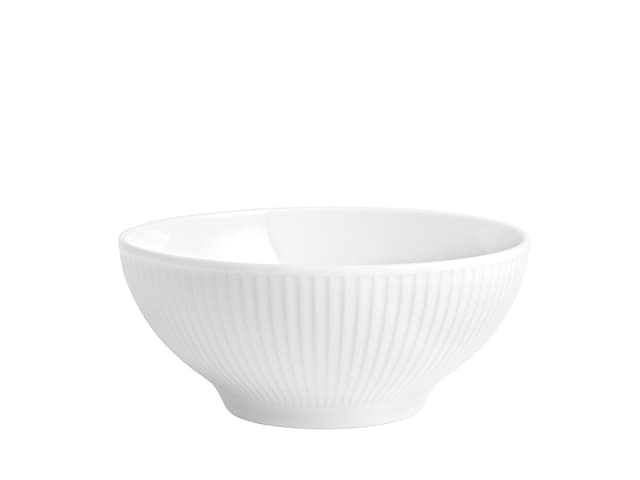 Pillivuyt Plissé Skål Dia 18 cm 1 liter Hvid