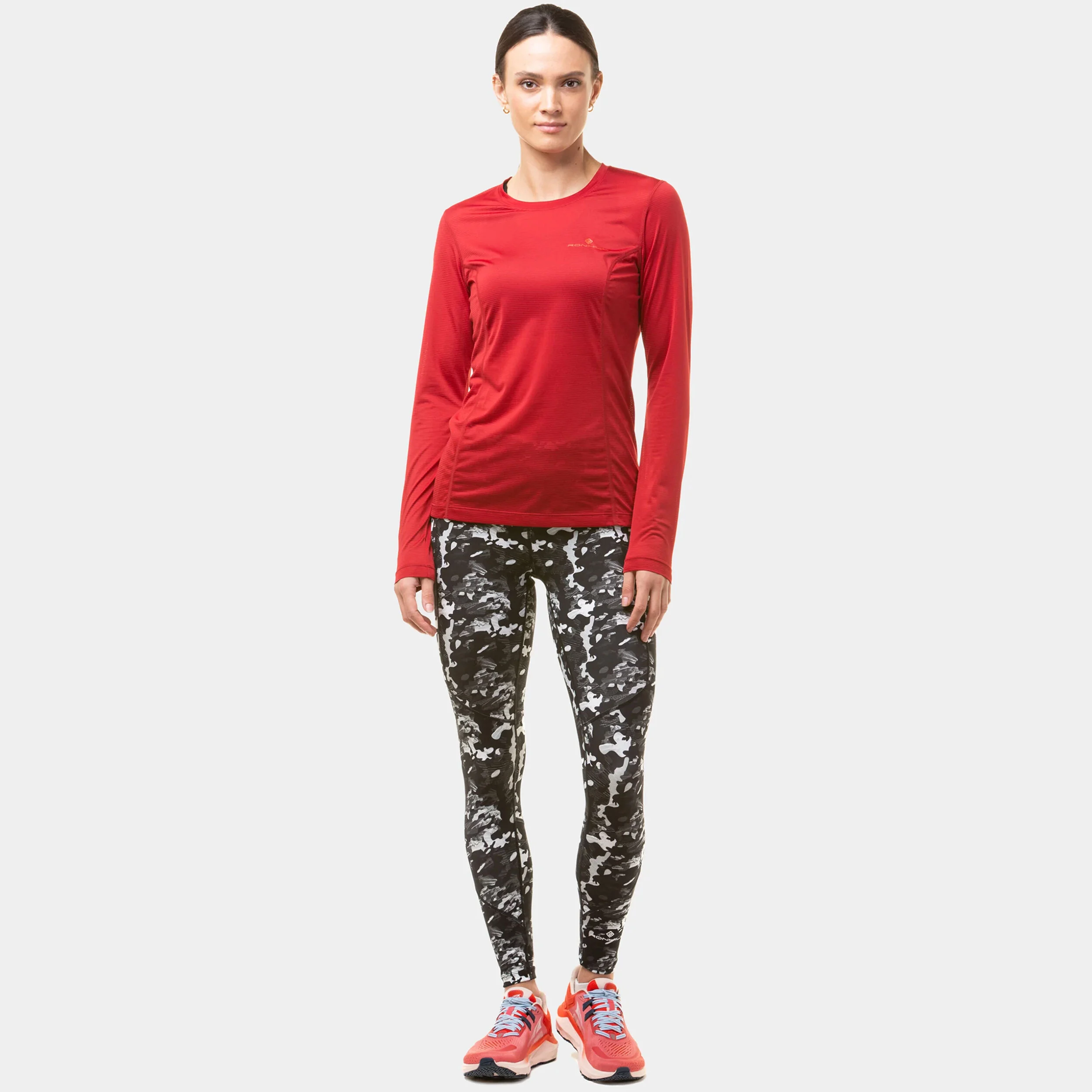 Ronhill Tech Longsleeve Maillot De Course Femmes - Rouge