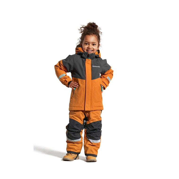 Didriksons Lun 3 Jacket Kids Burnt Glow