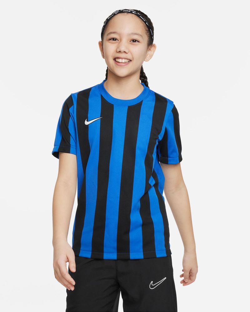 Maillot Nike Striped Division IV Bleu Royal & Noir pour enfant