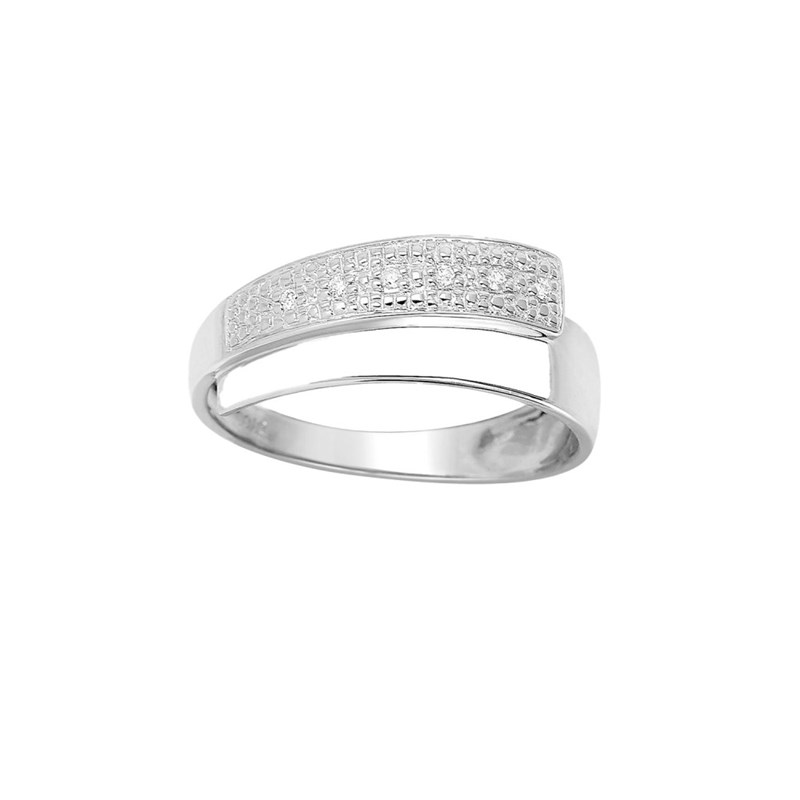 Bague Femme - Or 18 Carats - Diamant 0,03 Carats