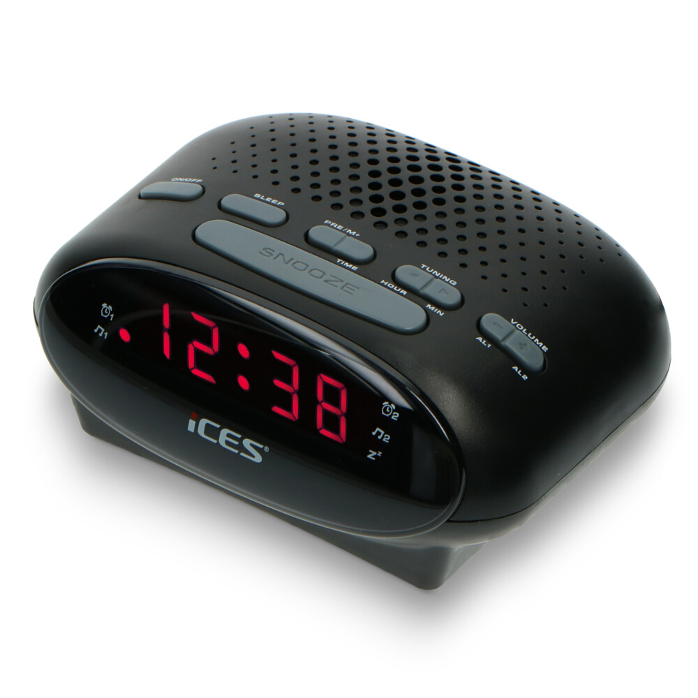 Alecto Wekkerradio Zwart