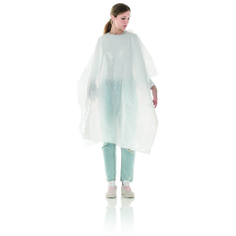 20 peignoirs / capes coiffure extra larges jetables 110*130cm