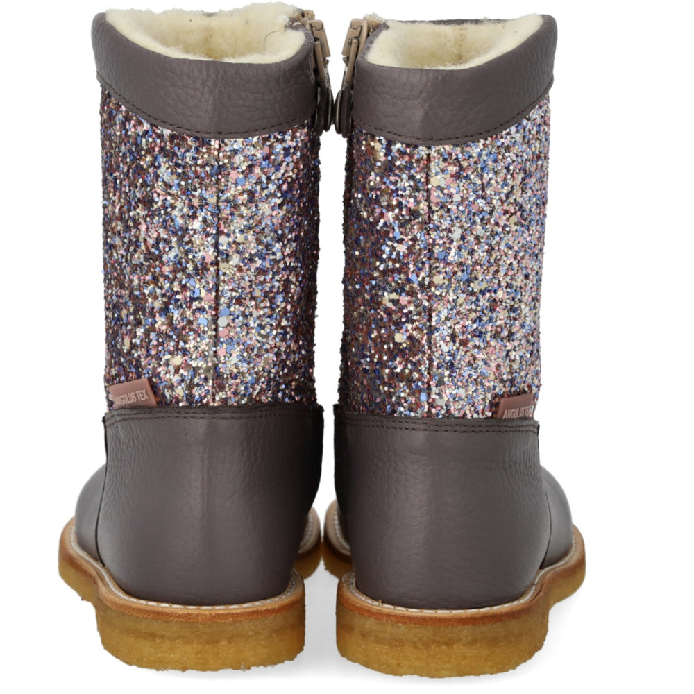 Køb Angulus Lavender/Pastel Multi Glitter TEX Støvle Med Glitter Og Lynlås