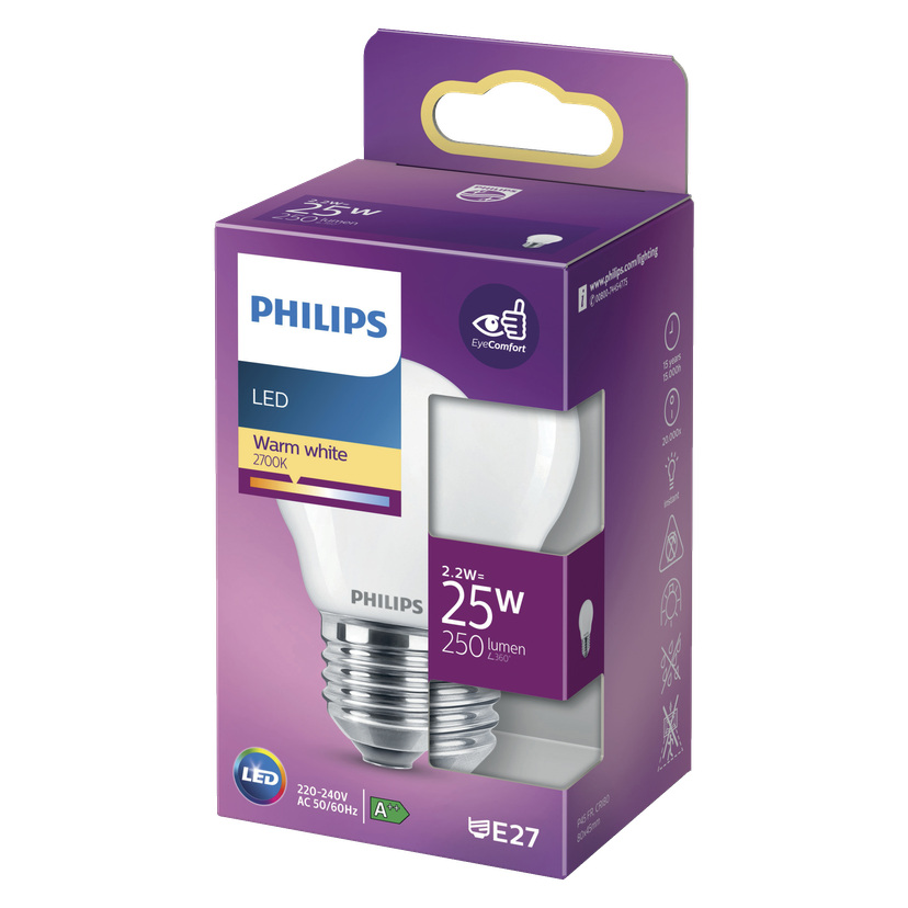 Illumpære, LED E27 2,2 W 250 lm