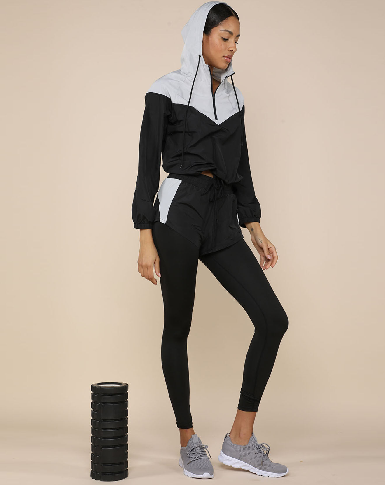 Onamaste Legging de sport noir/gris