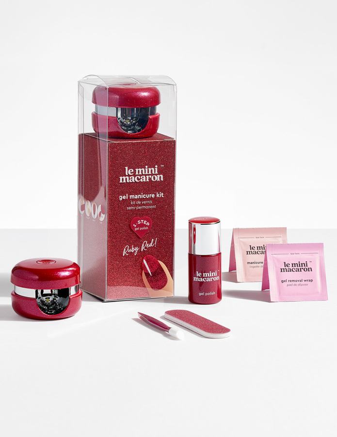 Le Mini Macaron Gel Manicure Kit Ruby Red 5pcs