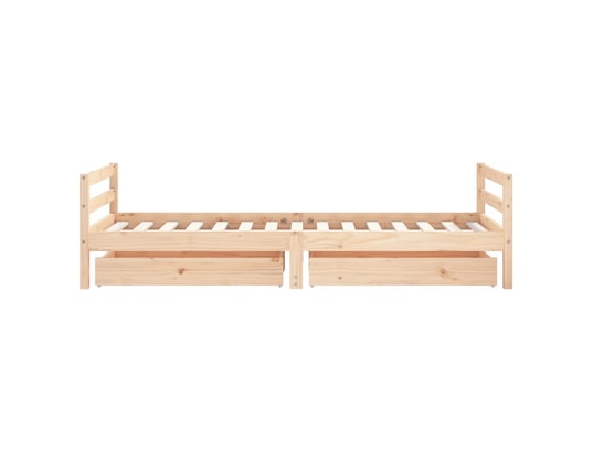 VIDAXL - Lit enfant Cadre de lit d'enfants et tiroirs 90x190 cm bois de pin mass...