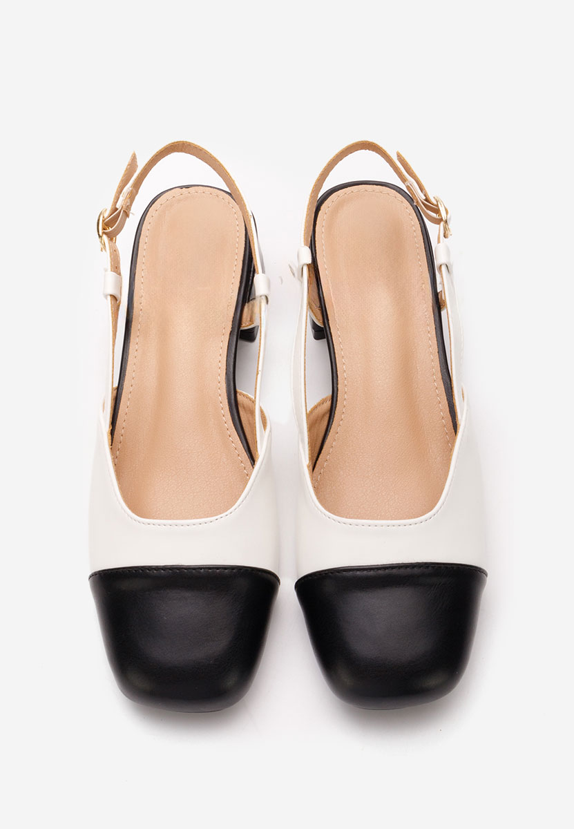 Chaussures slingback blancs Arika