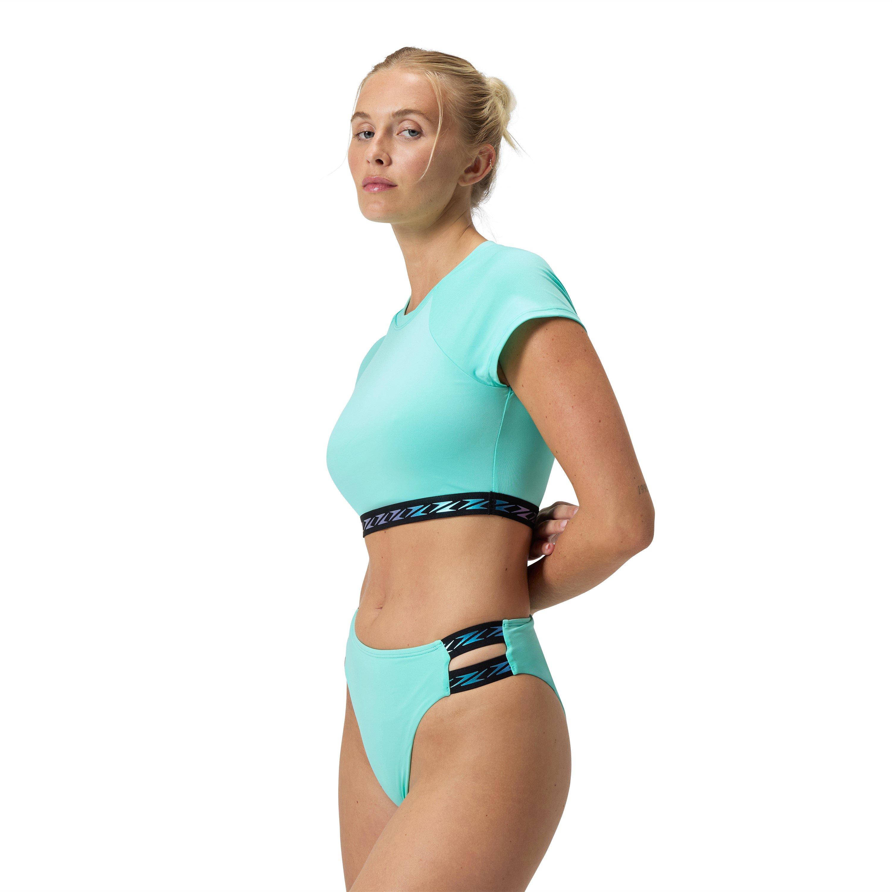 Speedo Solid Logo Elastic Crop Top
