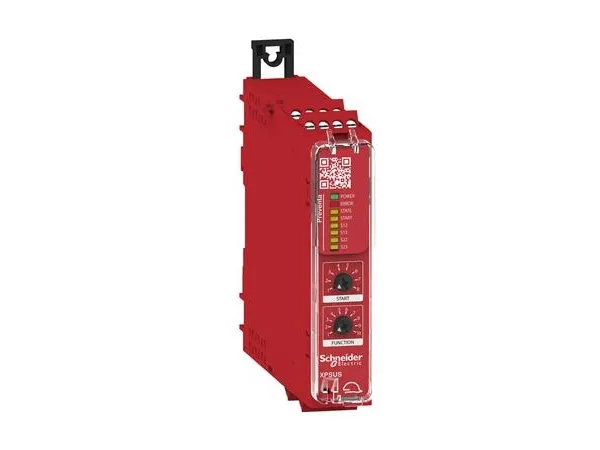 Sikkerhedsrelæ XPSUS12AP Schneider Electric Driftsspænding (num): 24 V DC/AC 2 x sluttekontakt (B x H x T) 22.5 x 100 x 120 mm LED-display 1 stk